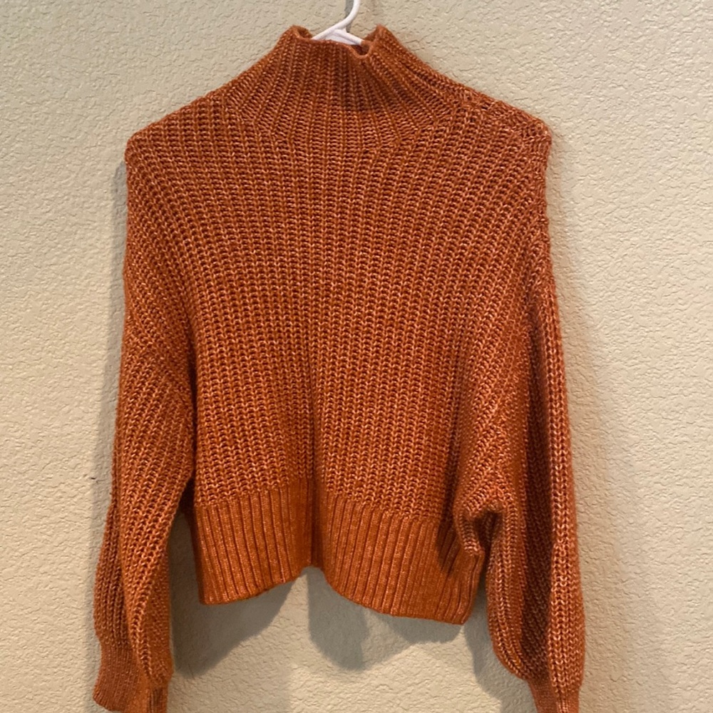 Turtle neck crop sweater H&M
